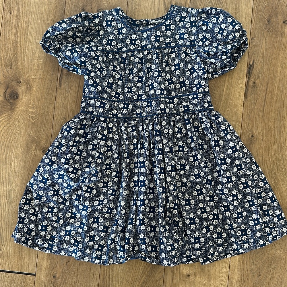 Minnow swim girls ditch plains daisy puff sleeve dress 7/8